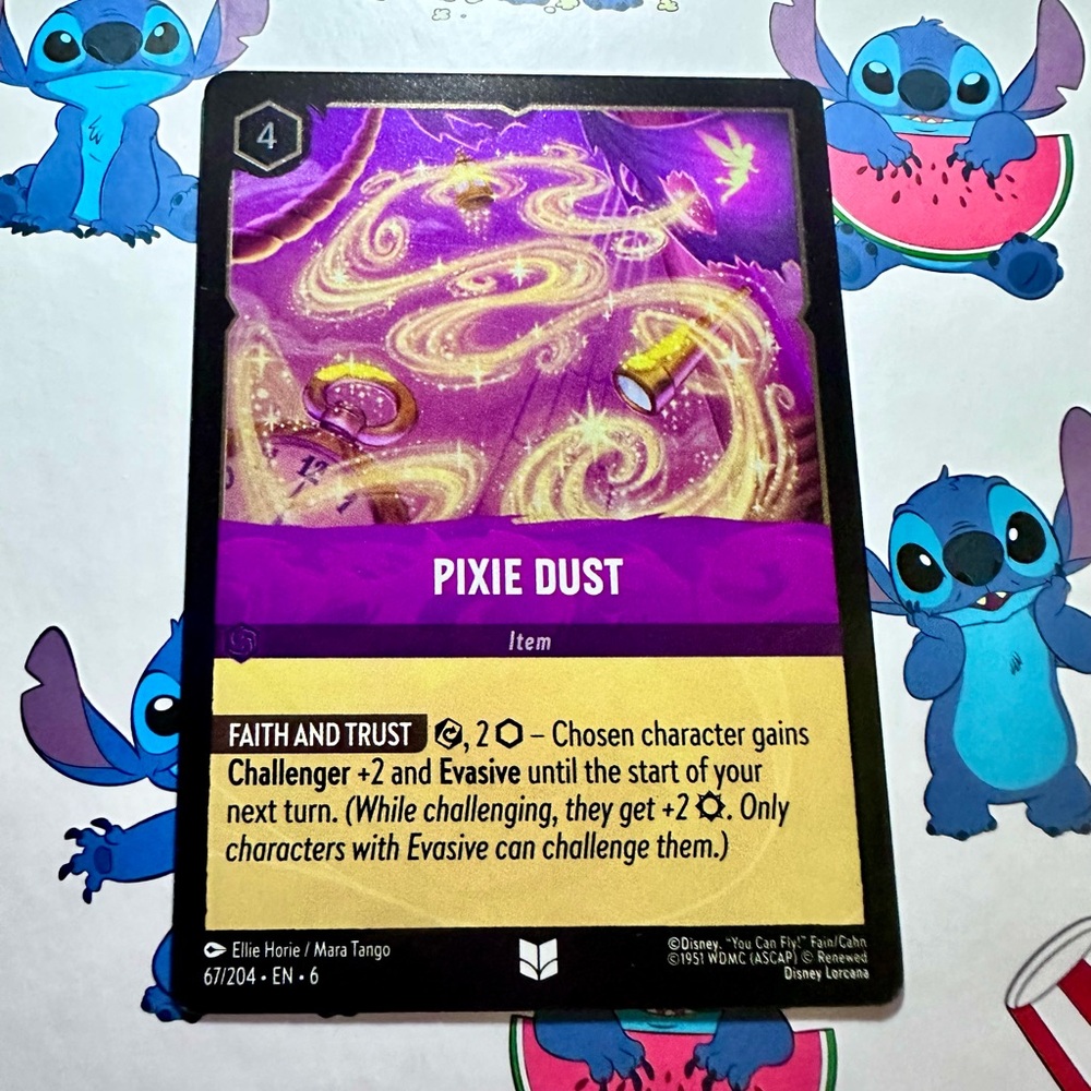 pixie dust (cold foil) 67/204 - uncommon — disney lorcana: azurite sea